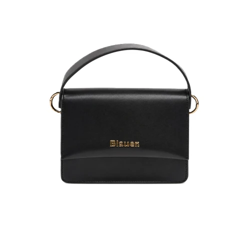 BLAUER - Borsa nera con con logo e manico - f6min02pu/mig