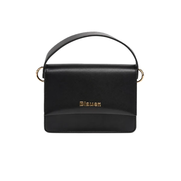 BLAUER - Borsa nera con con logo e manico - f6min02pu/mig