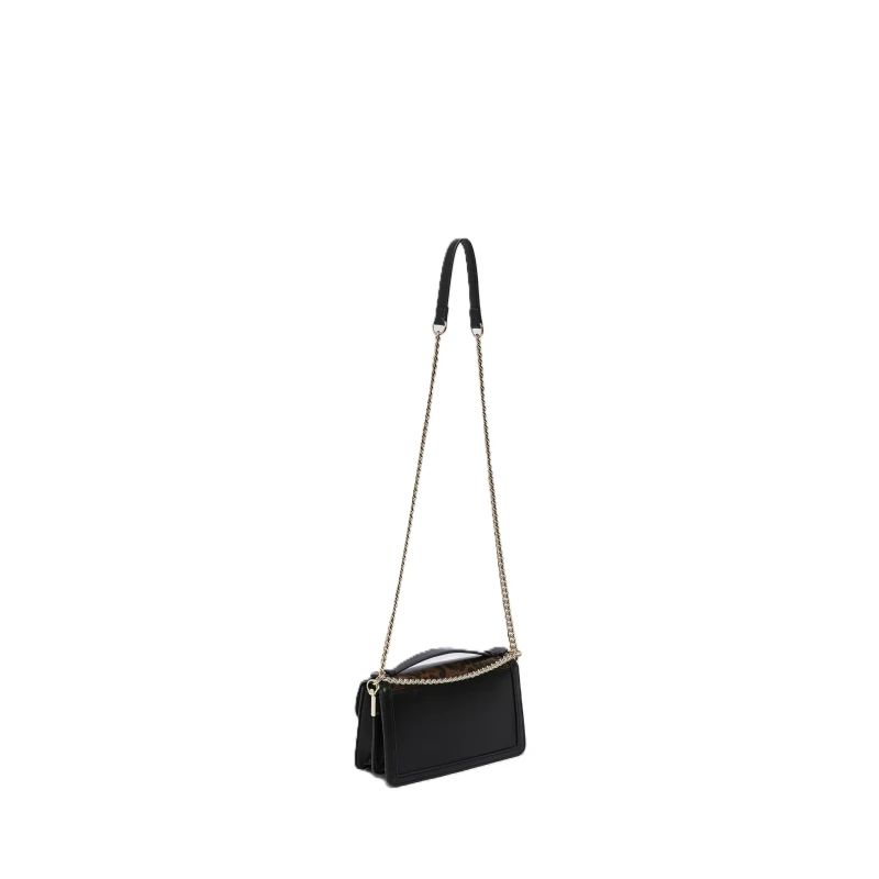LIU JO - Borsa nera maculato con catena - 