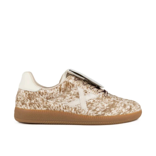 MUNICH - Sneakers beige in cavallino - 8881023