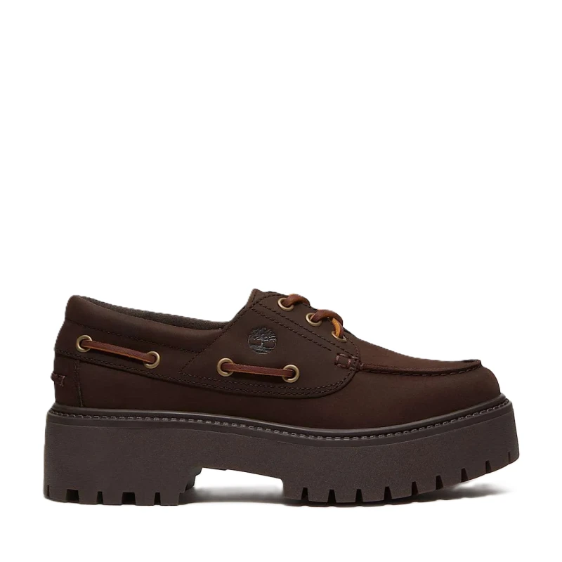 TIMBERLAND - Sneakers barca marrone in camoscio - tb0a2gvfw071