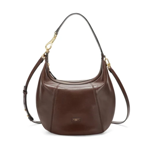 NANNINI - Borsa marrone con manico e tracolla - 22216