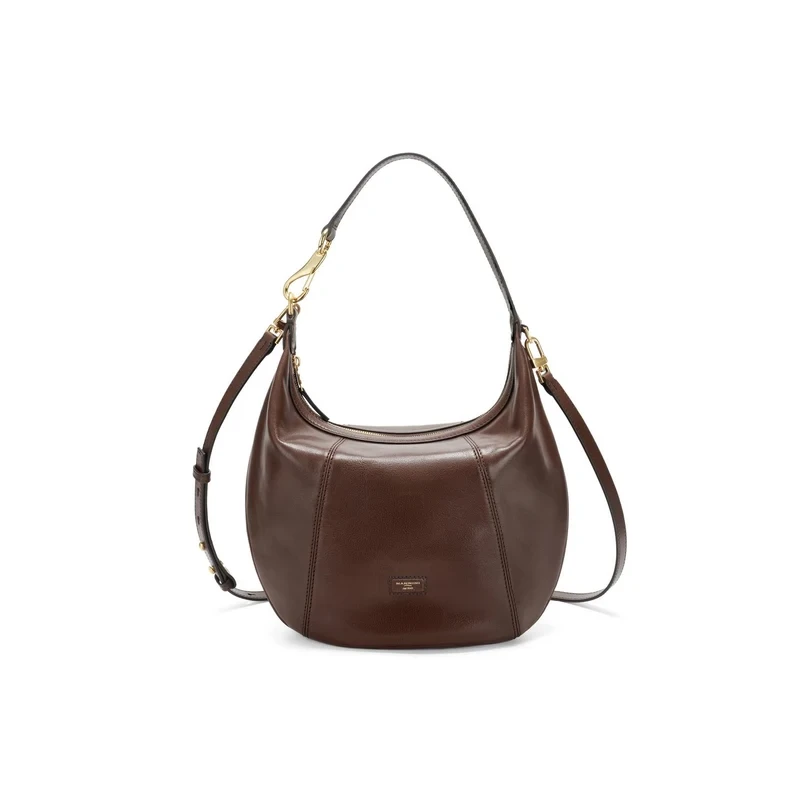 NANNINI - Borsa marrone con manico e tracolla - 22216