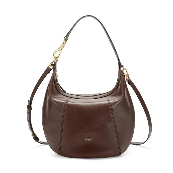 NANNINI - Borsa marrone con manico e tracolla - 22216