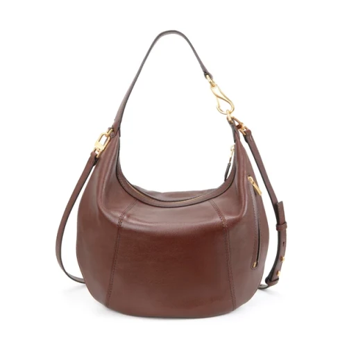 NANNINI - Borsa marrone con manico e tracolla - 22216 2