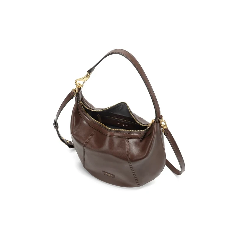 NANNINI - Borsa marrone con manico e tracolla - 22216