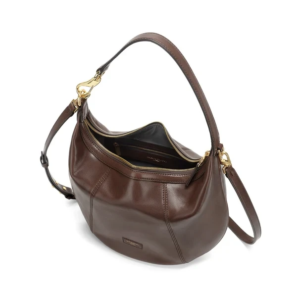 NANNINI - Borsa marrone con manico e tracolla - 22216