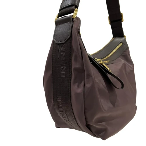 NANNINI - Borsa marrone in nylon - 18243 2