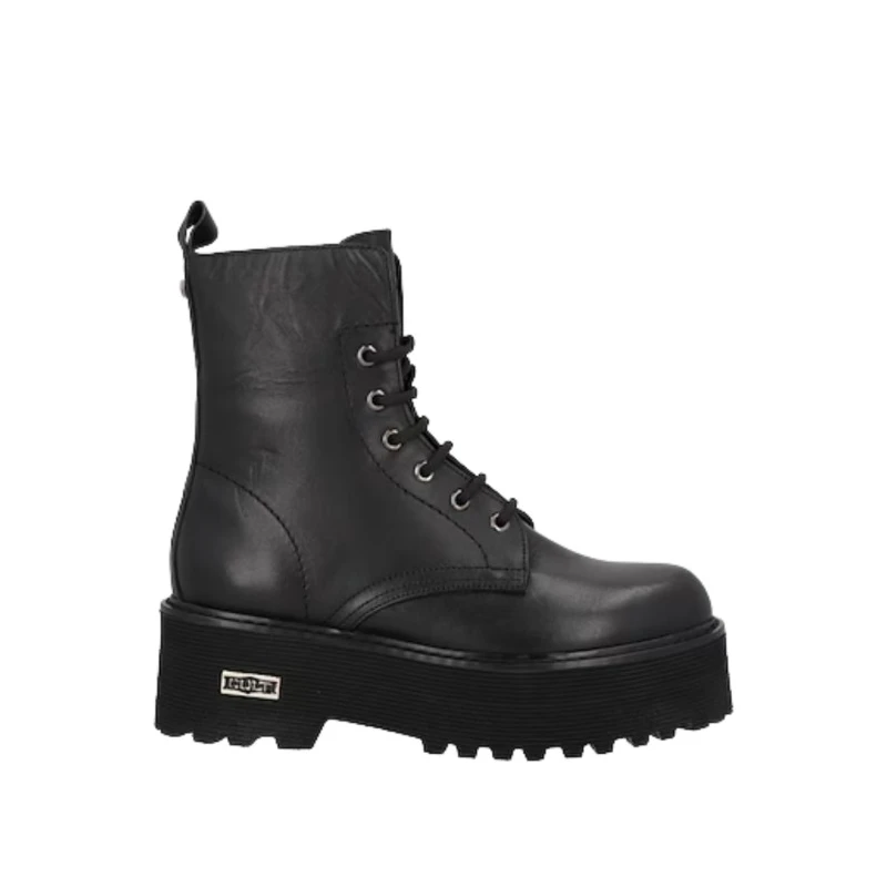 CULT - Stivaletto anfibio nero con para - clw346000