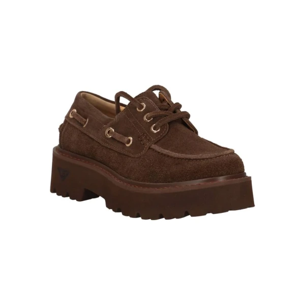 DOCKSTEPS - Sneakers barca marrone in camoscio - dsw742202