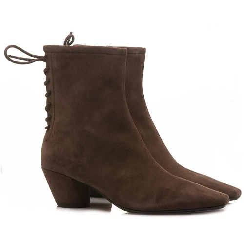 JVAM - Tronchetto in pelle camoscio marrone - brooke40729 2