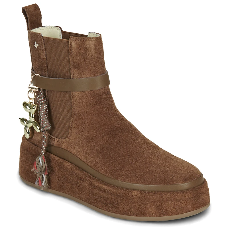 GIO+ - Stivaletto cuoio in camoscio con charms - rosita01