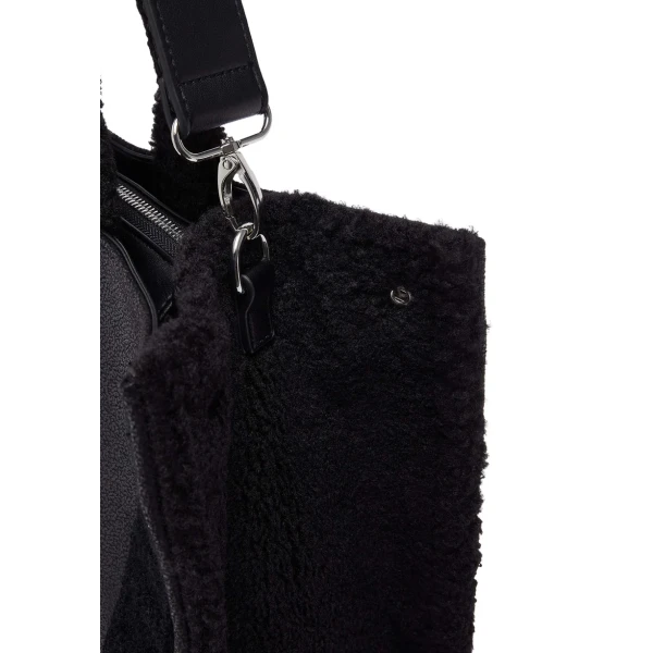 LIU JO - Borsa nera shopping con logo - 