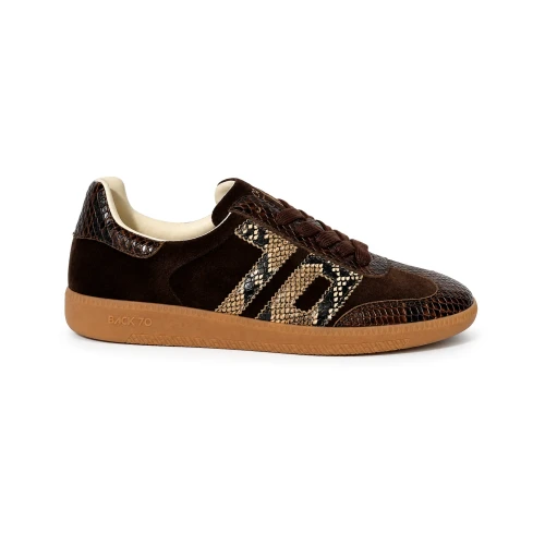 BACK70 - Sneakers marrone con pitone - 108005-000269