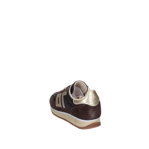 BACK70 - Sneakers marrone con riporto oro - 108009-000210 2