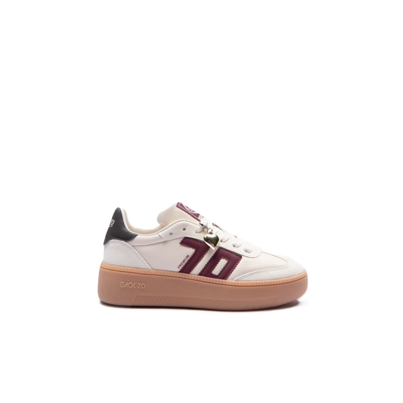 BACK70 - Sneakers panna e bordeaux - 108055-000021