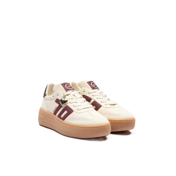 BACK70 - Sneakers panna e bordeaux - 108055-000021