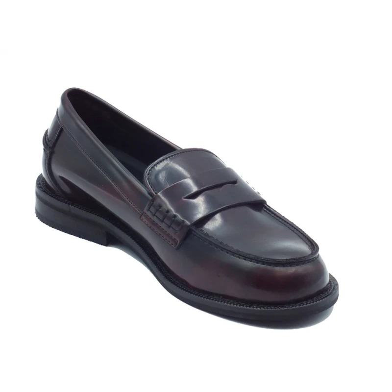 NACREE - Mocassino bordeaux abrasivato - 5145001