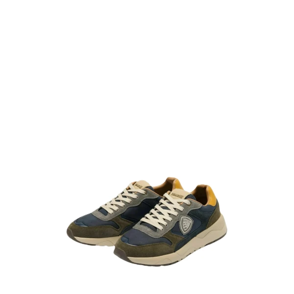 BLAUER - Sneakers blu e verdone - f6ozark01/nus