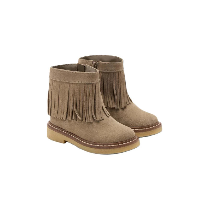 BALDUCCI - Stivaletto beige con frangia - aspe1150