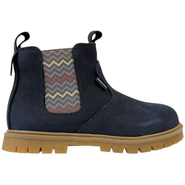BALDUCCI - Stivaletto blu con elastico colorato - matr2739