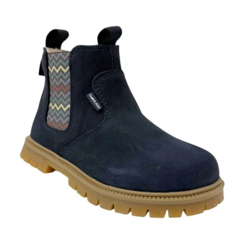 BALDUCCI - Stivaletto blu con elastico colorato - matr2739 2