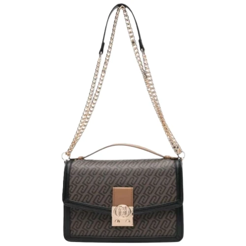 LIU JO - Borsa nera logata con manico - 