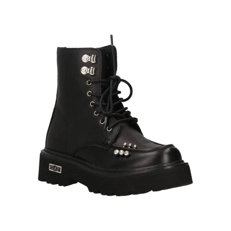 CULT - Stivaletto nero con piercing - clw482000