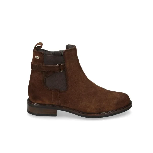 VALLEVERDE - Stivaletto marrone in camoscio - 17106