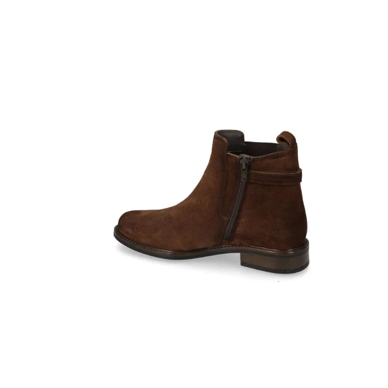 VALLEVERDE - Stivaletto marrone in camoscio - 17106