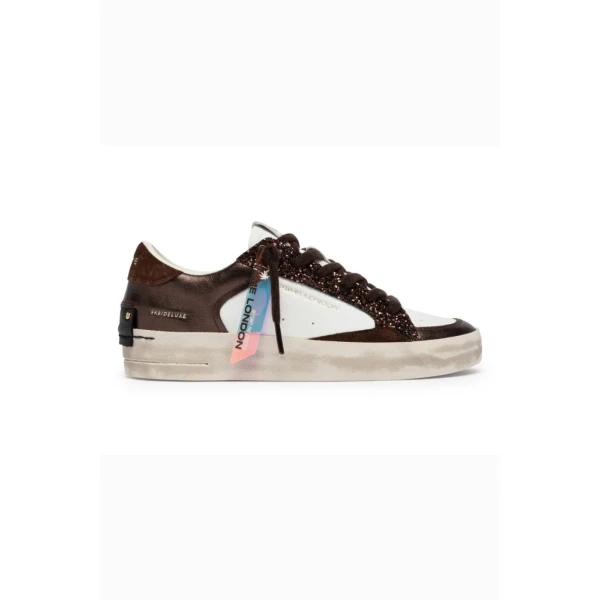 CRIME LONDON - Sneakers bianca e bronzo - 23103aa9.60