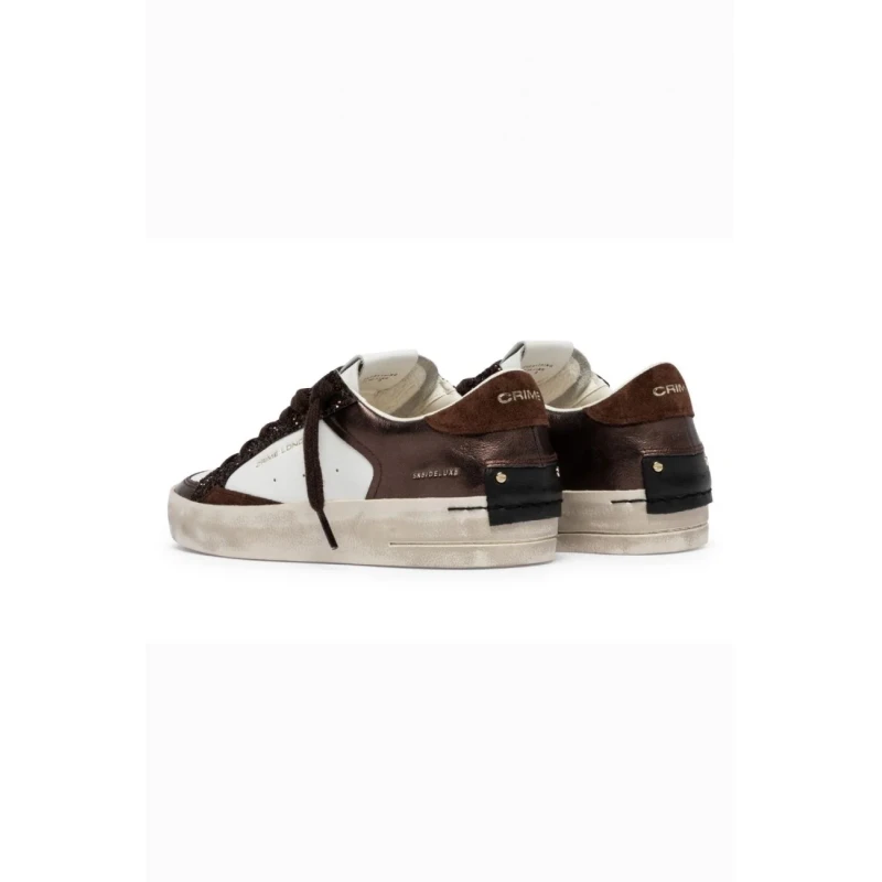 CRIME LONDON - Sneakers bianca e bronzo - 23103aa9.60