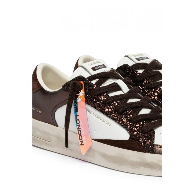CRIME LONDON - Sneakers bianca e bronzo - 23103aa9.60