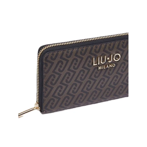 LIU JO - Portafoglio marrone logato - af6170e1137 2