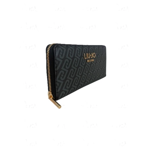 LIU JO - Portafoglio nero logato - af6170e1137 2