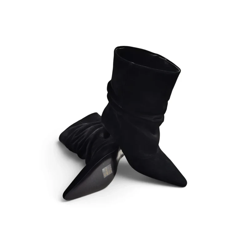 EXE' - Stivaletto nero camoscio - bds25311
