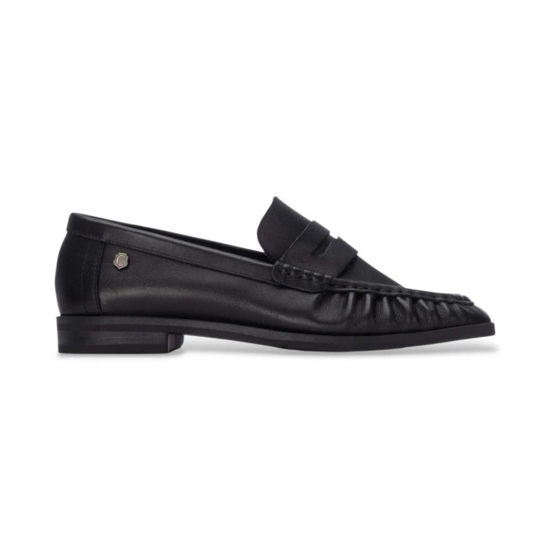 CARMELA - Mocassino nero in pelle - 164389
