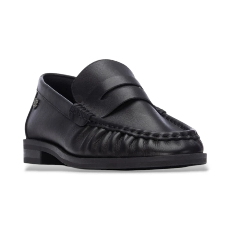 CARMELA - Mocassino nero in pelle - 164389