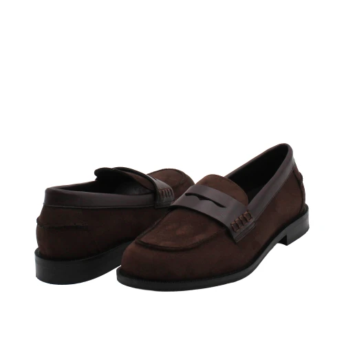 NACREE - Mocassino marrone in camoscio - 5145001 2
