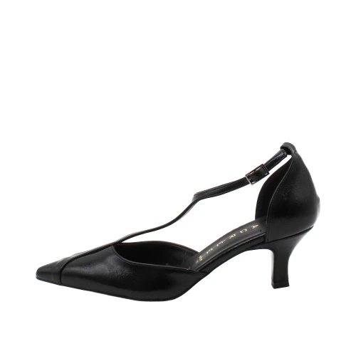 NACREE - Decollete' nera con cinturino - 2426m040