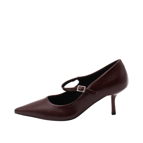 ISEIA - Decollete' bordeaux con cinturino - s26600