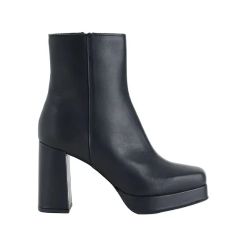EXE' - Stivaletto nero con plateau - 940