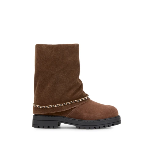 BALDUCCI - Stivaletto marrone con catena - rive1036