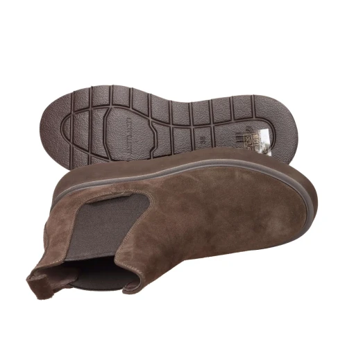 JANET&JANET - Stivaletto marrone in camoscio con zeppa - j-1330 2