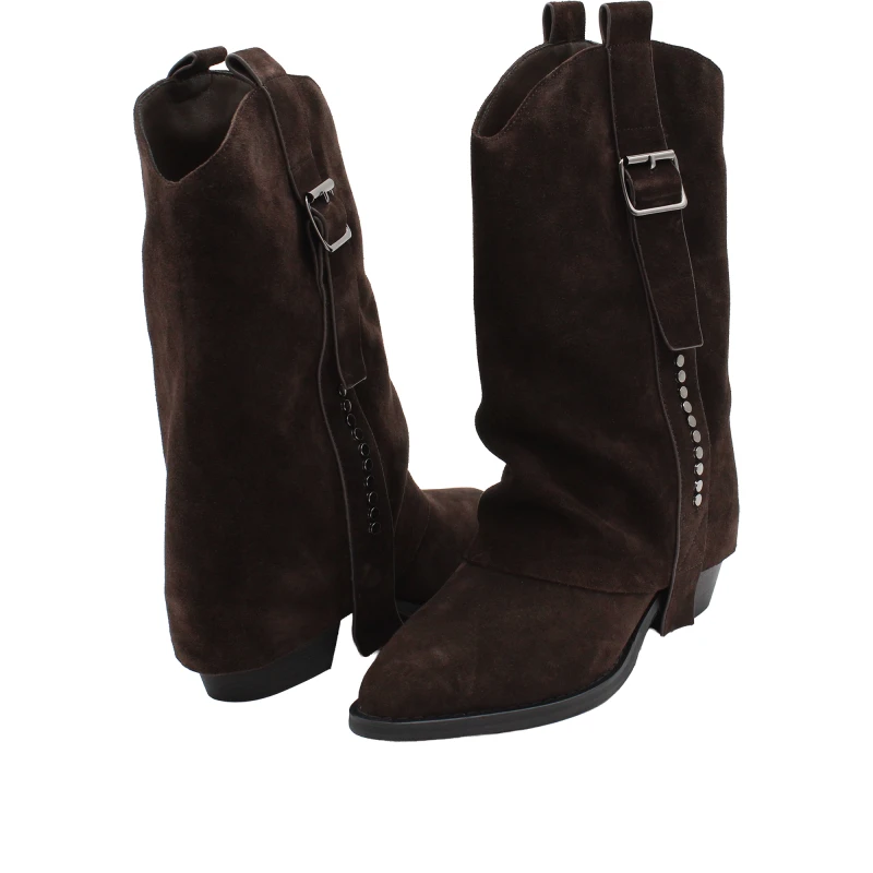 JANET&JANET - Stivaletto texano marrone - j-1081